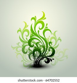 Clean Floral Vector Background | EPS10 Compatible