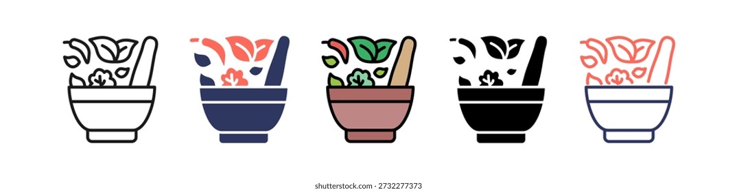 Ícone de Comida Limpa Ícone Ilustração de Múltiplos Vetores