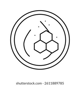 clean formula label product caution line icon vector. clean formula label product caution sign. isolated contour symbol black illustration
