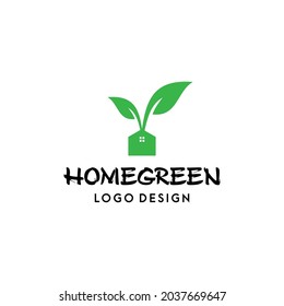A clean and fresh logo a combination of home or real estate and leaves.
EPS 10, Vector.