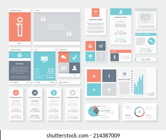 Clean And Fresh User Interface (ui) Infographics Vector Elements