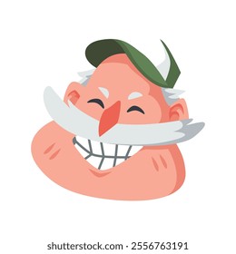 Clean, funny and playful cartoon character head