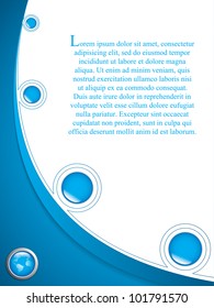 Clean futuristic vector design template with earth globe.Brochure