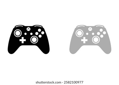 Clean Gamepad Icon for Technology Blogs, digital game controller, gaming icon, gaming pad symbol, flat design gamepad, joystick icon