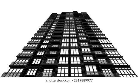 Clean geometric architecture background for corporate and business themes.