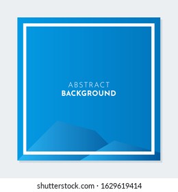 Clean geometric background. Abstract blue gradient background. suitable for brochure, flyer, and social media post promotion template