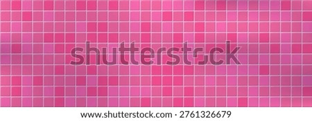 Clean geometric grid pattern inspired by pink pool and water reflections. Pink Bathroom tile background perfect for spa interiors and summer themes.