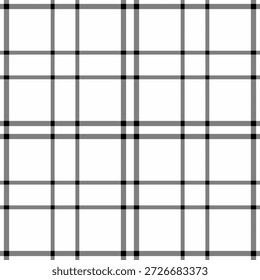 Clean, geometric plaid pattern with interwoven lines. Versatile background for textile design, web layouts, or modern graphic projects. Simple, and timeless.