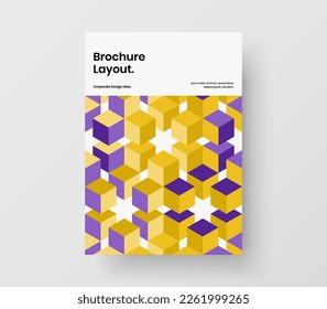 Clean geometric shapes banner concept. Abstract corporate identity vector design illustration.