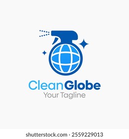 Clean Globe Logo Design Template. Good for Business, Agency, Community and Organization.