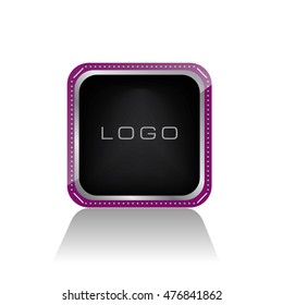 Clean Glossy App Icon with Empty Space