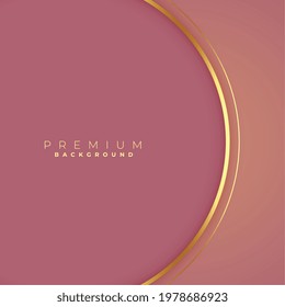 clean golden circular lines background