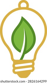 Clean graphic representing environmental ingenuity. Perfect for branding sustainable businesses or green initiatives.