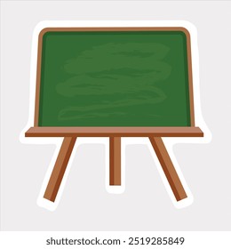 Ilustración vectorial de pizarra verde limpia