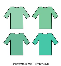 a clean green T-shirt