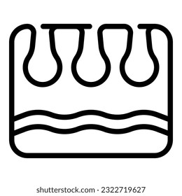 Clean hair skin icon outline vector. Laser epilation. Removal care