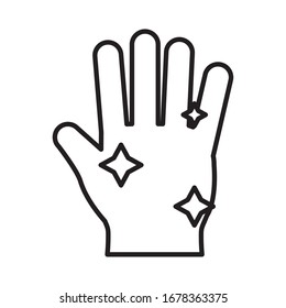 diseño de icono con estilo manual limpio cuidado médico higiene atención de salud ayuda de emergencia clínica y tema del paciente Ilustración vectorial