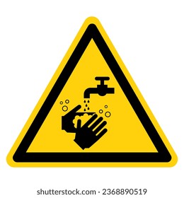 Clean Hand Save Lives Symbol Sign ,Vector Illustration, Isolate On White Background Label. EPS10