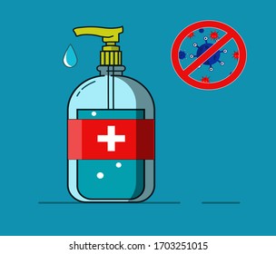 It is a clean hand that is for doctors where it has a cross meaning life that will be used to fight bacteria or any infection