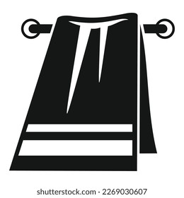 Clean handkerchief icon simple vector. Towel napkin. Textile beach