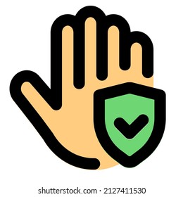Clean hands using the alcohol-based sanitizer layout
