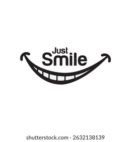 Clean and happy Smile logo with a minimal smile curve, ideal for dental care, wellness brands, or friendly businesses focused on positivity, trust, and customer satisfaction.
