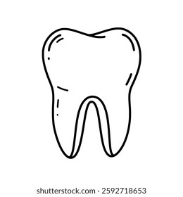 Clean and Healthy Tooth Icon – Dental Hygiene, Oral Care, and Medical Illustration for Clinics