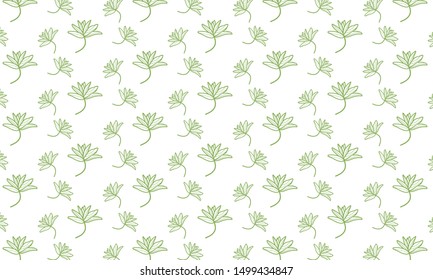 Clean Hepatica Leaves Pattern Background