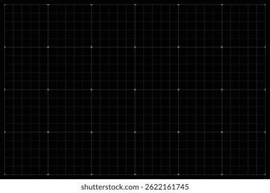 Clean, high-contrast geometric grid layout on black background ideal for technical illustrations, UI and UX wireframes, architecture sketches, and digital art projects