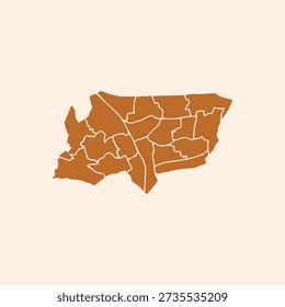 A clean, high-detail vector map of the London Borough of Haringey.