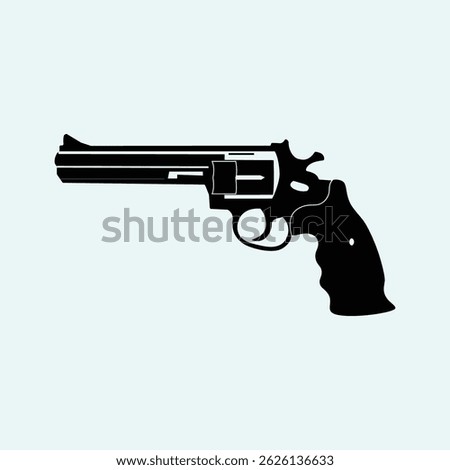 A clean, high-quality rifle silhouette vector perfect for hunting logos, military designs, shooting sports, and outdoor-themed projects. Features a precise gun outline in scalable vector format.