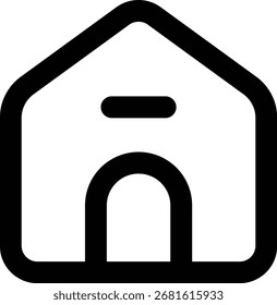 Ícone do botão Limpar página inicial para interfaces de navegação e de aplicativo. Perfeito para sites, aplicativos móveis e projeto digital