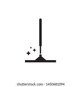 Clean home logo template, vector house care icon design