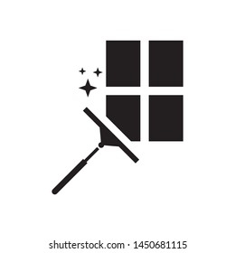 Clean home logo template, vector house care icon design