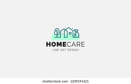 Vector de diseño de plantillas de logotipo del programa de limpieza del hogar, Emblema, Concepto de diseño, símbolo creativo, icono