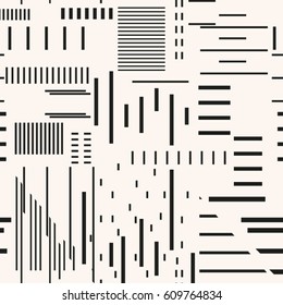 Clean horizontal and vertical lines with futuristic look seamless pattern. Abstract repetitive pattern with lines.