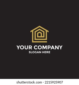 Plantilla de diseño de logotipos de casas limpias