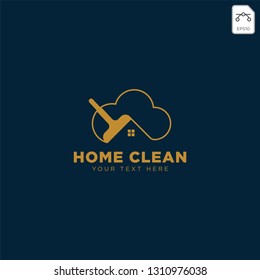 clean house or home creative logo template vector illustration