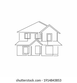 clean house line drawing art