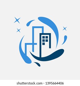Clean house logo icon design template isolated.
clean house or home creative logo template vector illustration