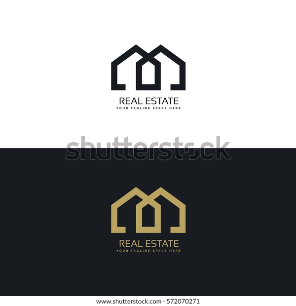 Clean House Logo Real Estate Company Stock Vector (Royalty Free) 572070271