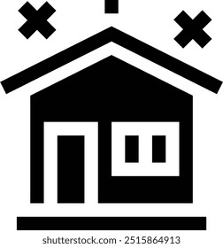 Ilustración de diseño de icono de Vector de casa limpia
