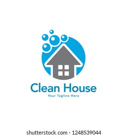 Clean and Housekeeping service logo vector design. Fresh Clean Logo Template Design Vector 
