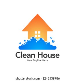 Clean and Housekeeping service logo vector design. Fresh Clean Logo Template Design Vector 