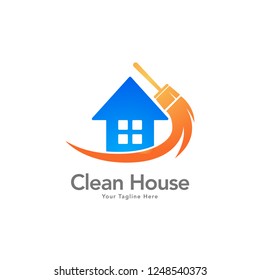 Clean and Housekeeping service logo vector design. Fresh Clean Logo Template Design Vector 