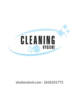 modelo de design de logotipo limpo e higiênico