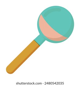 clean ice cream scoop illustration, modern ice cream scoop design