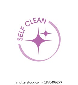 Clean. Icon, emblem, sign for packaging