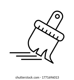Sauberes Symbol oder Logo, einzelne Zeichen, Vektorgrafik - hochwertige Vektorsymbole in schwarzem Stil
