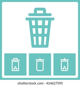 Clean icon set. Web vector graphic. Design collection.